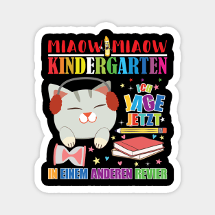 Einschulung Schulkind Katze Magnet