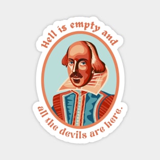 William Shakespeare Portrait and Quote Magnet