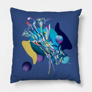 Undiscovered planet, planet X abstract illustration Pillow