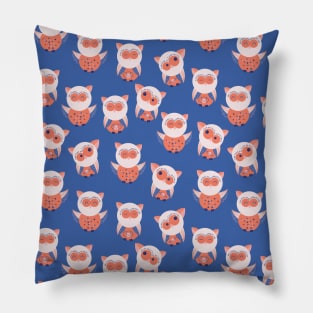 Cute Fun Bird Owls Pillow