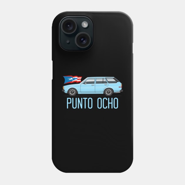 Punto Ocho Light Blue Phone Case by ArtOnWheels