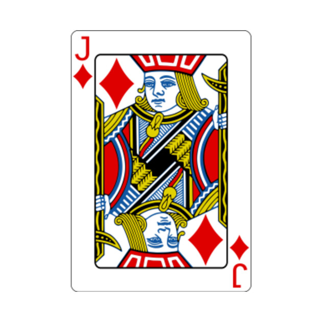 Jack Of Diamonds 2 Playing Cards Pop Art Suits Classic