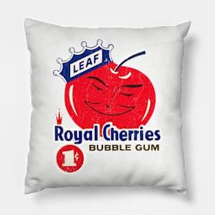 Royal Cherries Bubble Gum - Retro 70s Style Pillow