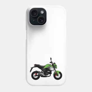 Motorcycle Honda Grom Orange 2020 Incredible Green Phone Case