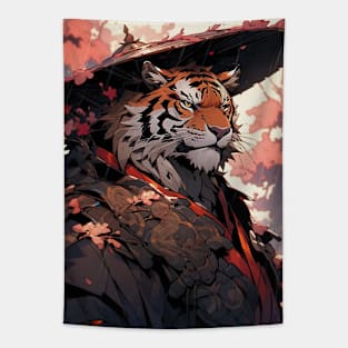 Tiger Samurai Tapestry