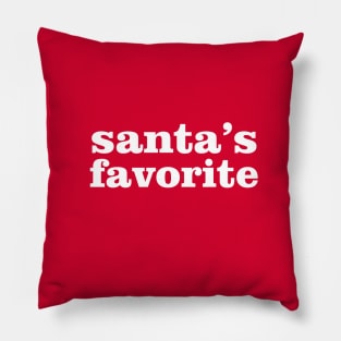 Santa's Favorite Pillow