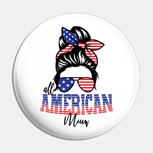 4th of July All American Mum Pin