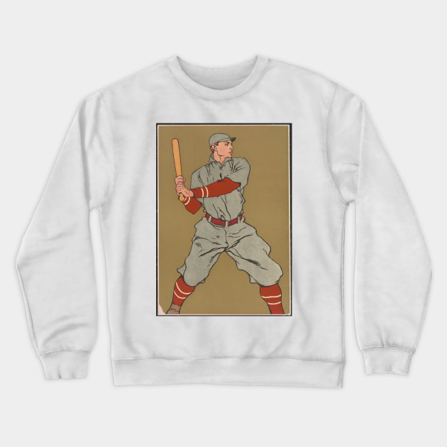 Vintage Baseball Player Illustration 1908 Retro Baseball