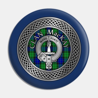 Clan MacKay Crest & Tartan Knot Pin