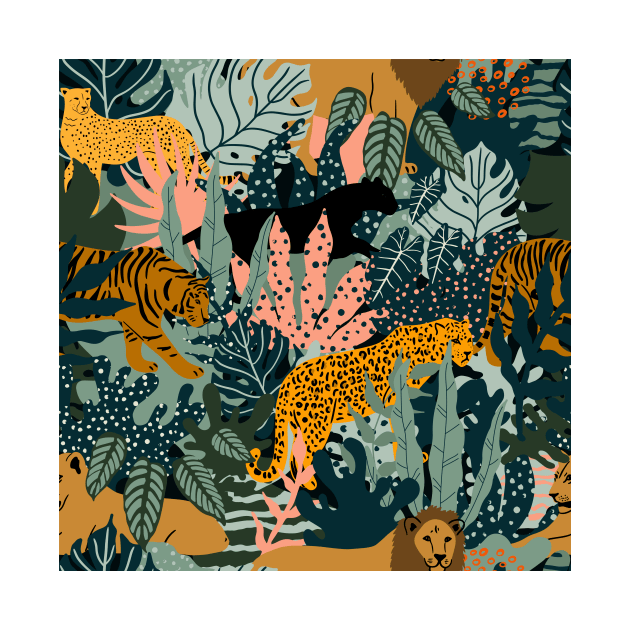 Jungle pattern by Savvalinka