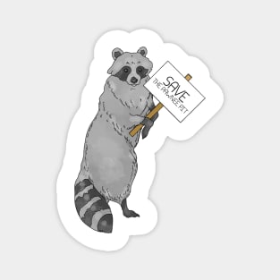 Parks and Rec Raccoon Magnet