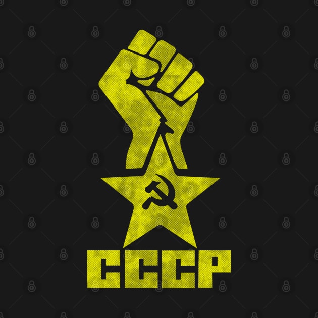 CCCP - Star Fist Yellow by GR8DZINE