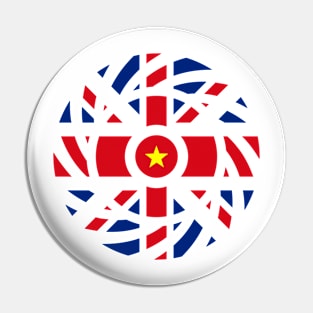 British Vietnamese Multinational Patriot Flag Series Pin