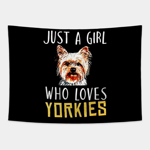 Yorkie Tapestry by nicolasleonard