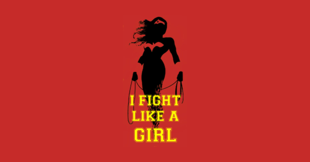 fight like a girl wonder woman t shirt