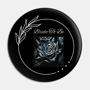 Bride-To-Be_Black Rose Pin