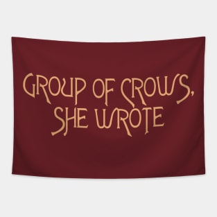 Group of Crows, She Wrote Tapestry