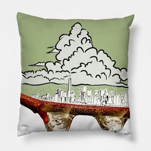 Rain over NYC Pillow