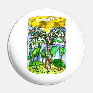 Treearium #2 - Happy little jar of trees Pin