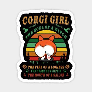 Corgi Girl - Witch - Lioness - Hippie - Sailor (106) Magnet