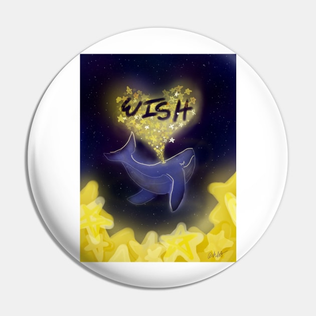 Wishing Whale Pin by IsangComet