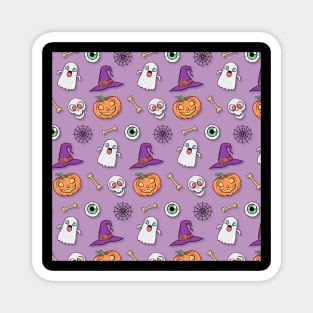 Halloween Seamless Pattern Magnet