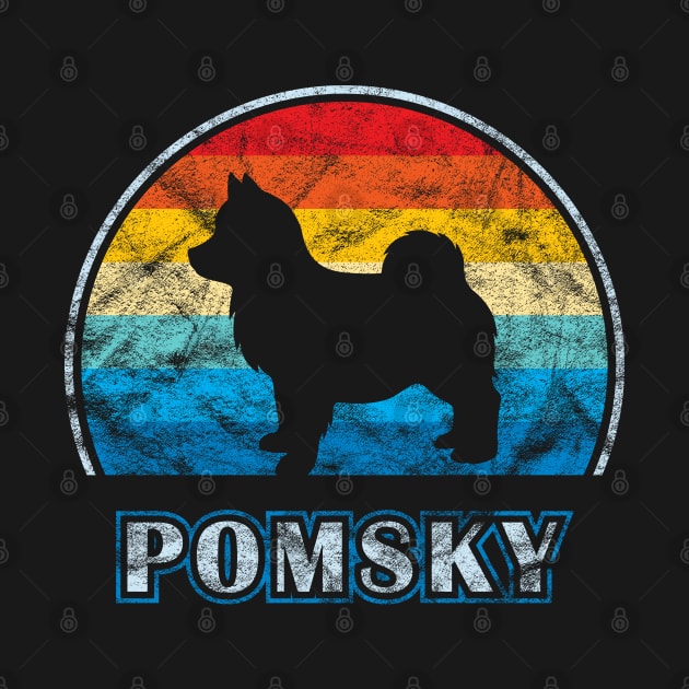 Pomsky Vintage Design Dog by millersye