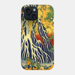 The Great Waterfall Japanese painting Phone Case