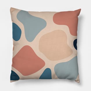 Blue pastel floral #7 Pillow