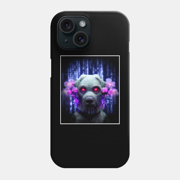 cyber punk puppy Phone Case by ElArrogante