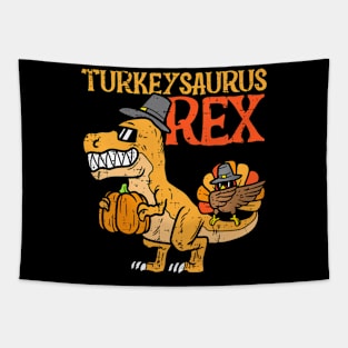 Turkeysaurus Rex Dab Turkey Dino Toddler  Thanksgiving Tapestry