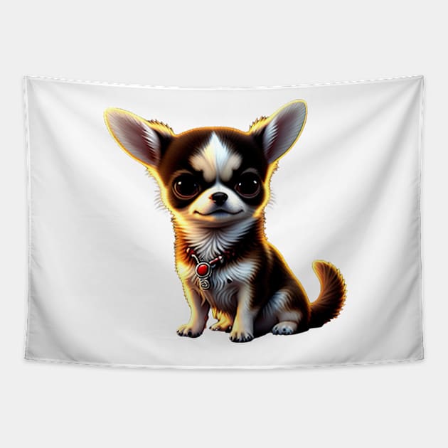 Chihuahua in suit Tapestry by IDesign23