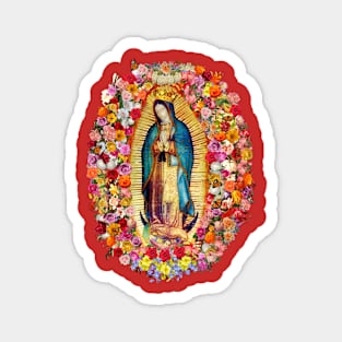 Our Lady of Guadalupe Mexican Virgin Mary Saint Mexico Catholic Mask Magnet