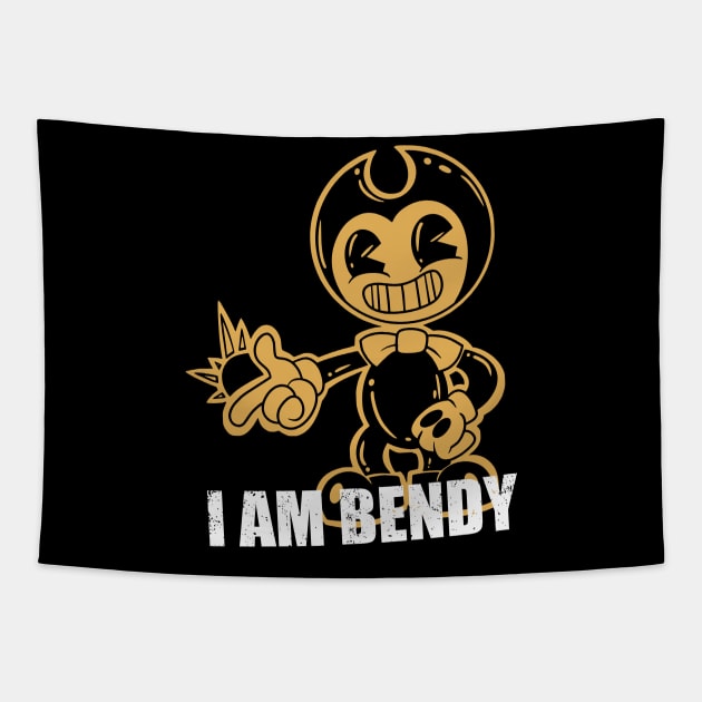 Funny Christmas Cool Bendy Tapestry by Mendozab Angelob