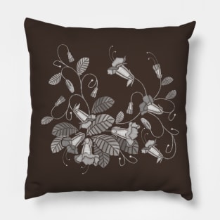 Morning glory flower embroidery Pillow