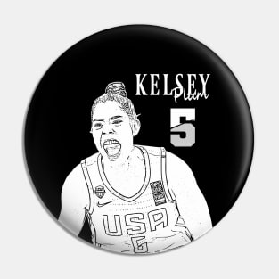 kelsey plum || USA || White Pin