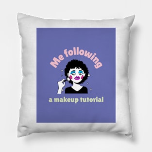 Makeup gone wild Pillow