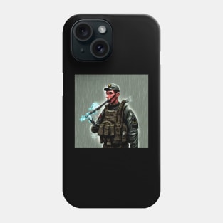 Soldier smoking Phone Case