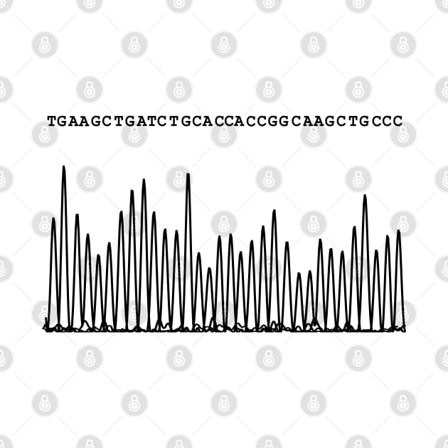 Sequencing Chromatogram, black by RosArt100