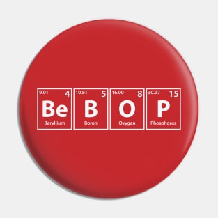 Bebop (Be-B-O-P) Periodic Elements Spelling Pin