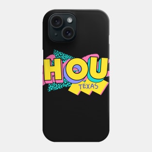 Houston, Texas Retro 90s Logo Phone Case