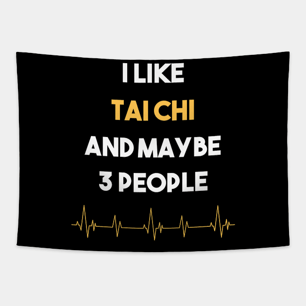 I Like 3 People And Tai Chi Tapestry by Hanh Tay
