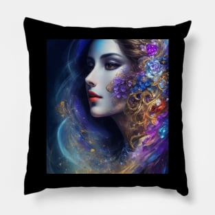 Capturing the Essence of a Radiant Muse Pillow