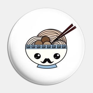 Cute Kawaii Pho Babi - Moustache Babi *Pho* Pin