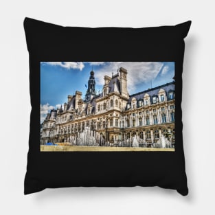 Hotel De Ville, Paris, France Pillow
