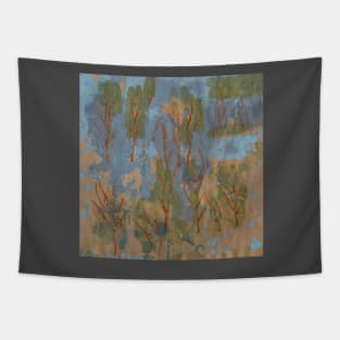 Early walk true the mountains Tapestry