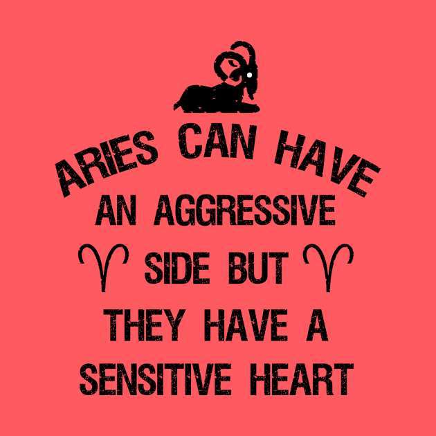 Aries can have an aggressive side but they have a sensitive heart by cypryanus