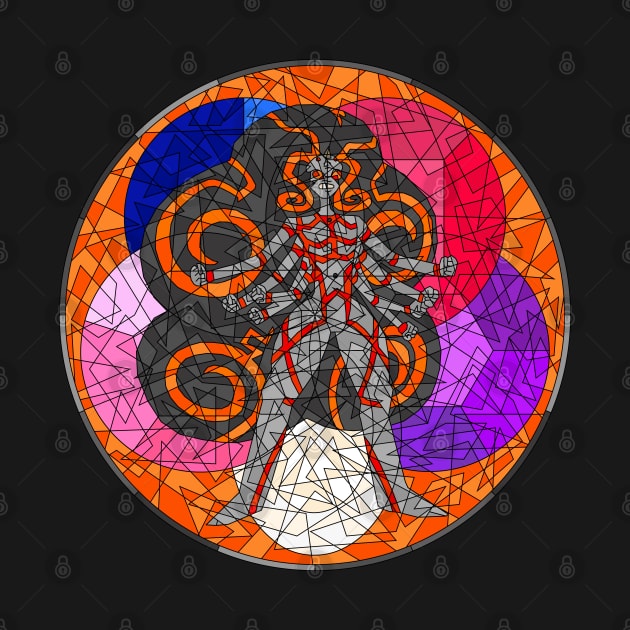 Stained Glass Obsidian Fusion from Steven Universe by gkillerb