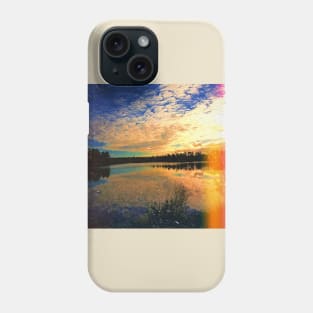 Retro Vintage Tumblr Landscape - Sky Reflection In Water Phone Case