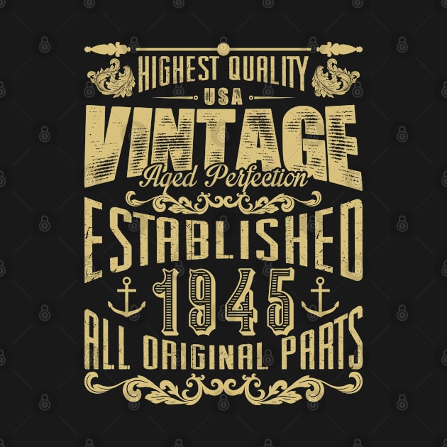 Highest quality USA vintage aged perfection established 1945 all original parts by variantees